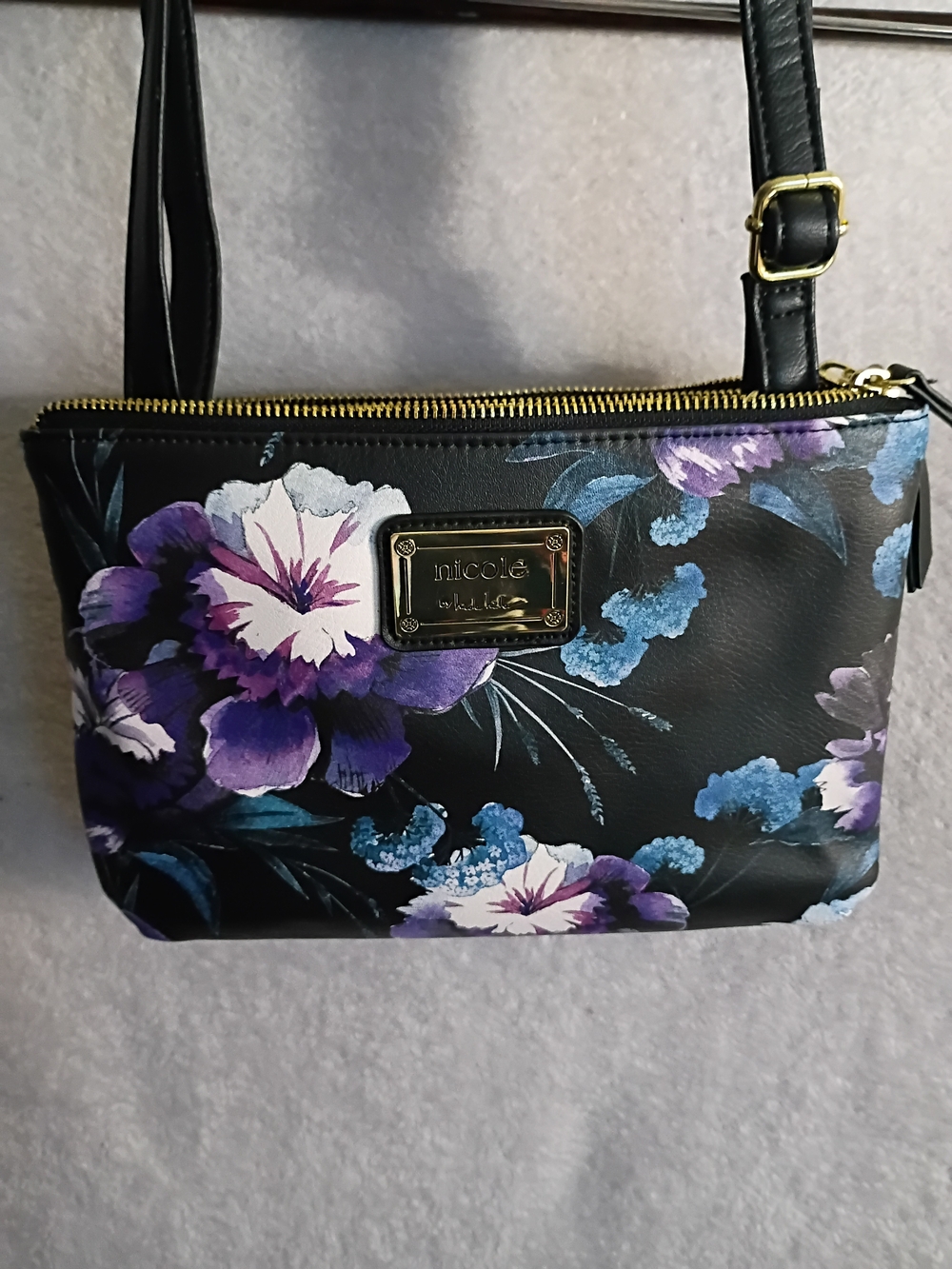 Deep Floral Colors Shoulder Bag - Picture 2 of 4